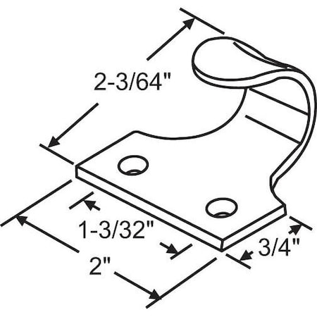 Strybuc SASH LIFT SOLID BRASS 50-1101BRS
